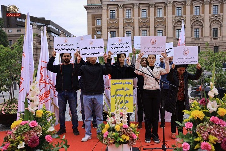 جشن پنجاه‌وهشتمین سال تاسیس سازمان مجاهدین خلق ایران در استکهلم۱